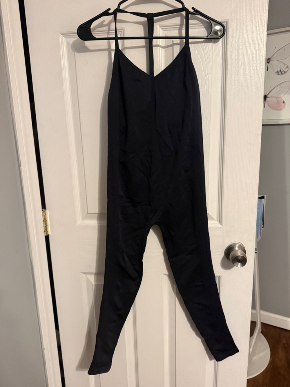 Spiritual Gangster Black Spaghetti-Strap Jumpsuit